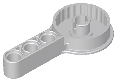 Lego Technic Rotation Joint Disk with Large Pin and 3L Liftarm Thick 44225 (65765)